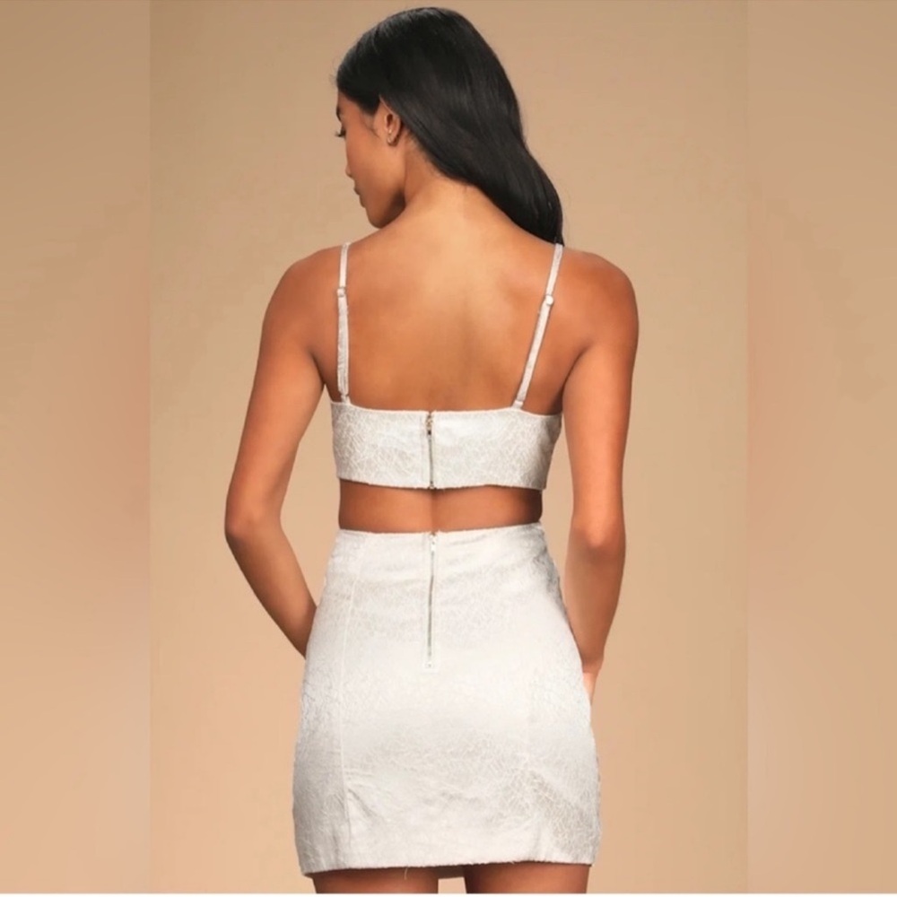 Lulus Ivory Cutout Dress - Picture 2 of 7
